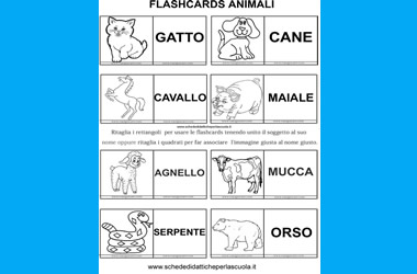 flash card per insegnare l'italiano Archivi - Schede didattiche