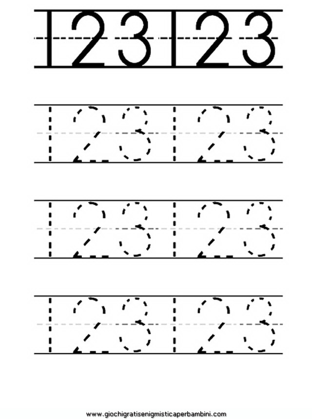 Pregrafismo Impara A Scrivere I Numeri Schede Didattiche Per La Scuola