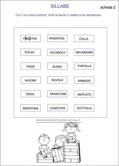 Dividi In Sillabe Schede Didattiche Per La Scuola